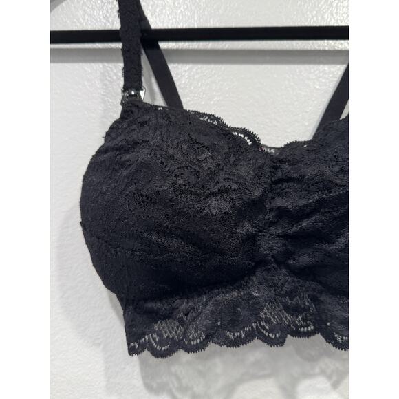 Cosabella Black Lace Nursing Bralette Women's Size Medium Comfy Bra - Picture 2 of 7